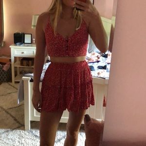 Princess Polly red set